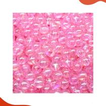 Bola Translucida Irisada Passante 06mm Em Plastico Com 500G