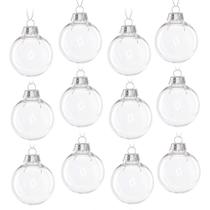 Bola transparente de Natal HaHaGo, 6 cm, 12 unidades Bola transparente de Natal HaHaGo, 6 cm, 12 unidades