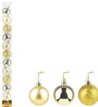 Bola tubo lisa 4cm 12pcs dourada - BLACK Bola tubo lisa 4cm 12pcs dourada - BLACK