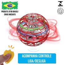 Bola Voadora Rgb Flynova Pro Spinner Mágica Controle Voar - Asi