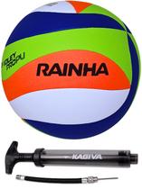 Bola Volei Beach Rainha PRO com Bomba de Ar kagiva