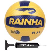 Bola Vôlei de Praia / Quadra Rainha VL 3.5 Macia Oficial + Bomba de Ar