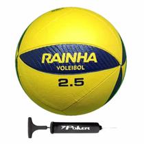 Bola Vôlei de Quadra / Praia Rainha VL 2.5 Oficial + Bomba de Ar