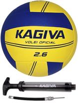 Bola Volei Kagiva 2.6 Oficial + Bomba de Ar Kagiva Bola Volei Kagiva 2.6 Oficial + Bomba de Ar Kagiva