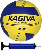 Bola Volei Kagiva 2.6 Oficial + Bomba de Ar