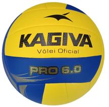 Bola Vôlei Kagiva Pro 6.0 Oficial Amarelo+Azul