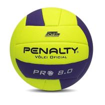 Bola Vôlei Oficial Penalty Pro 8.0 IX - Amarelo/Azul