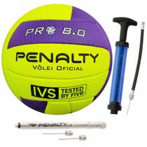Bola Volei Penalty 8.0 Pró Com Calibrador E Inflador C/ NF