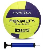 Bola Vôlei Penalty 8.0 Pro IX + Bomba de Ar
