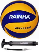 Bola Volei Rainha 8.0 PRO com Bomba de Ar kagiva