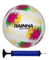Bola volei rainha sunny com bomba de ar