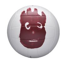 Bola volei Wilson Castaway Delf - unissex - branco+vermelho Bola volei Wilson Castaway Delf - unissex - branco+vermelho