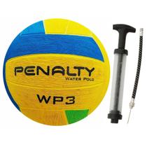 Bola Water Polo Penalty Oficial WP3 Mais Inflador Com NF