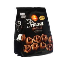 Bolacha Biscoito Importado Princesa Coberta Chocolate 200g - Vieira Bolacha Biscoito Importado Princesa Coberta Chocolate 200g - Vieira