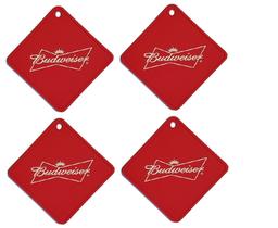 Bolacha Porta Copos Budweiser 4 Unidades Material: PVC (tipo emborrachado)