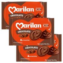 Bolacha Recheada Cremosa Sabor Chocolate Pack 3 Un de 216g