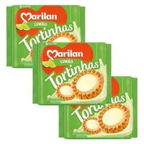 Bolacha Tortinha de Limão com Recheio de Limão Kit 3 Un 300g
