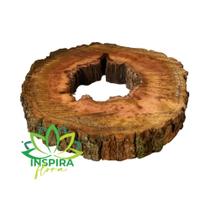 Bolachão De Madeira Com Furo Para Decoração 30 Cm Diâmetro