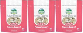 Bolachas de suporte digestivo Oxbow Papaya para pequenos animais de estimação 33g x3