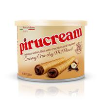 Bolachas laminadas Pirucream com chocolate e avelã 300g - 1 pacote