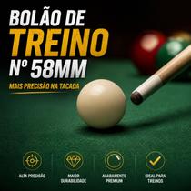 Bolão Creme Bilhar/Sinuca/Snooker 58mm Bolão Creme Bilhar/Sinuca/Snooker 58mm