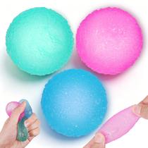 Bolas antiestresse FauKait 3 peças, texturizadas e macias, 4,7 cm