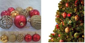 Bolas Arabesco Arvore De Natal Grande 6 Cm Luxo Glamour 2022