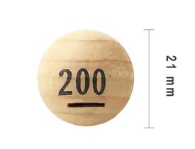 Bolas Bingo Kit 200 Bolas 01 Á 200 - Tamanho (21mm)