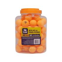 Bolas Bolinhas De Ping Pong Pote Com 60 Unidades 40mm Bel Bolas Bolinhas De Ping Pong Pote Com 60 Unidades 40mm Bel
