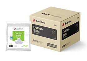 Bolas de algodão Dealmed 100% algodão puro 4.000/estojo não estéril