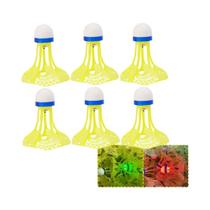 Bolas De Badminton Coloridas Com LED Para Crianças, Volantes Luminosos De Espuma, Pacote Com 12,
