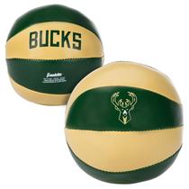 Bolas de basquete de brinquedo Franklin Sports NBA Milwaukee Bucks, pacote com 2 Bolas de basquete de brinquedo Franklin Sports NBA Milwaukee Bucks, pacote com 2