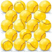 Bolas de beisebol infláveis HydRen, 14 cm, PVC amarelo