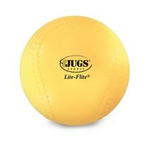 Bolas de beisebol Jugs Lite-Flite amarelo óptico 23 cm, pacote com 12