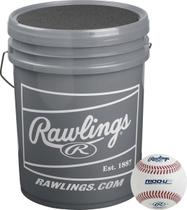 Bolas de beisebol Rawlings R100-UP1 resistentes às intempéries, balde com 24 unidades Bolas de beisebol Rawlings R100-UP1 resistentes às intempéries, balde com 24 unidades