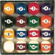 Bolas de bilhar Viper Billiard Master 2-1/4, tamanho regulamentar