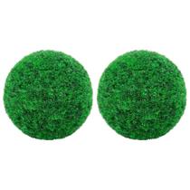 Bolas de buxo artificiais VidaXL, polietileno verde, 45 cm, pacote com 2