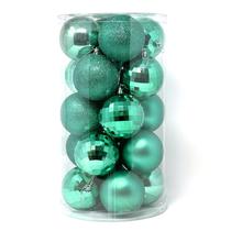 Bolas de enfeite de Natal Allgala 20 PK 8cm Turquesa