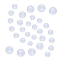 Bolas de espuma de poliestireno branco CCINEE 121 peças de 0,8-2" para artesanato Bolas de espuma de poliestireno branco CCINEE 121 peças de 0,8-2" para artesanato
