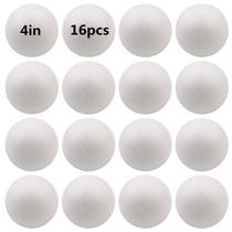 Bolas de espuma FFChuanhe 16 unidades de 10 cm de poliestireno liso branco Bolas de espuma FFChuanhe 16 unidades de 10 cm de poliestireno liso branco