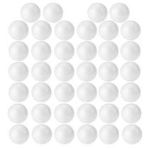 Bolas de espuma FFChuanhe, pacote com 40, 7,5 cm, brancas para artesanato Bolas de espuma FFChuanhe, pacote com 40, 7,5 cm, brancas para artesanato