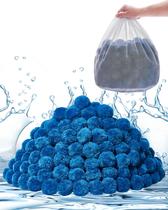 Bolas de filtro de piscina VEVOR para filtro de areia 1,8 kg azul reutilizável