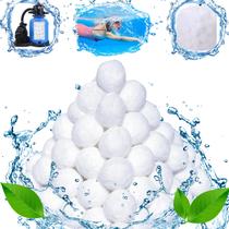 Bolas de filtro para piscina Aornmrs 700g reemplazan 25kg de arena para filtro