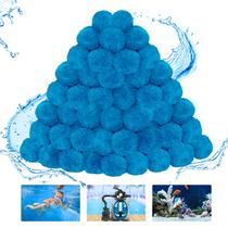 Bolas de Filtro para Piscina WLLEYAY 1.8 kg Reutilizables Ecológicas Azul