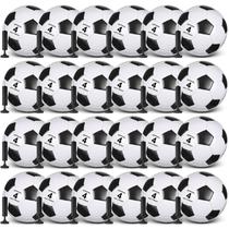 Bolas de futebol Sotiff, pacote com 24, tamanho 4, PVC com bombas Bolas de futebol Sotiff, pacote com 24, tamanho 4, PVC com bombas