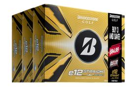 Bolas de golfe Bridgestone Golf e12 Straight Trifecta Pack Bolas de golfe Bridgestone Golf e12 Straight Trifecta Pack