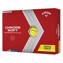 Bolas de golfe Callaway Chrome Soft 2022 Triple Track Yellow Bolas de golfe Callaway Chrome Soft 2022 Triple Track Yellow