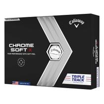 Bolas de golfe Callaway Chrome Soft X 2022 Triple Track White Bolas de golfe Callaway Chrome Soft X 2022 Triple Track White