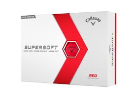 Bolas de golfe Callaway Supersoft versão 2023 vermelhas Bolas de golfe Callaway Supersoft versão 2023 vermelhas