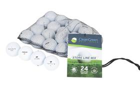 Bolas de golfe Clean Green Store Line Recycled 24 Mix com bolsa